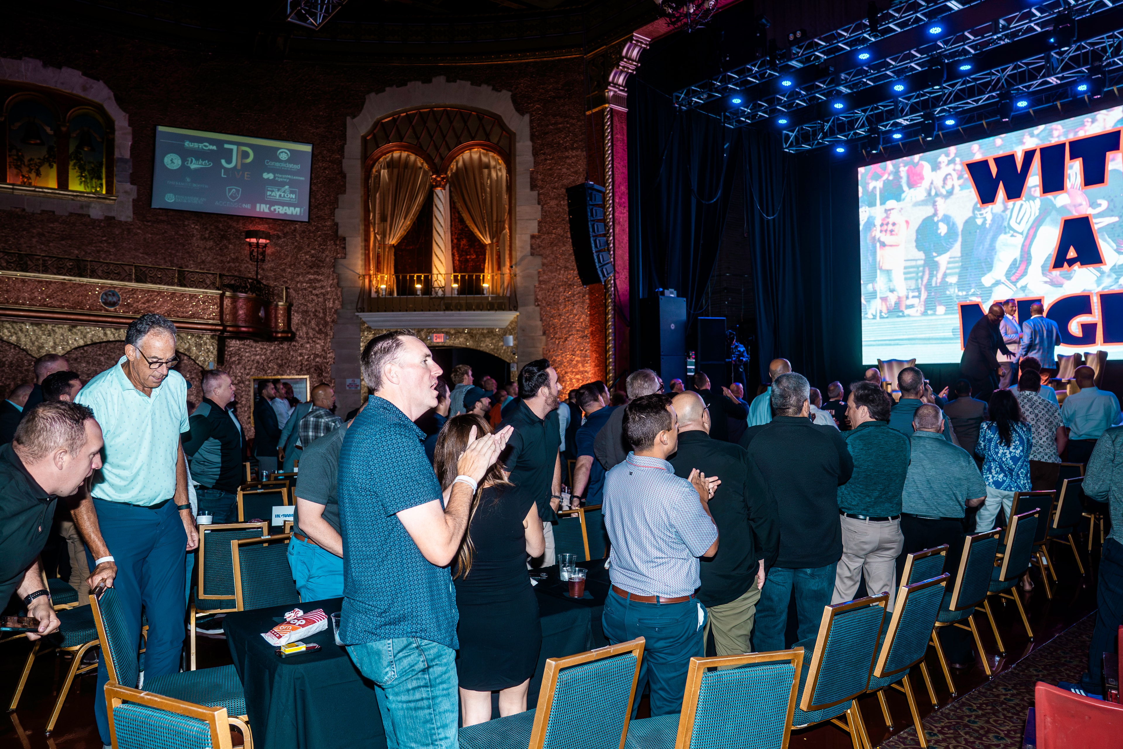 Crowd at the Arcada Theatre during JP LIVE event