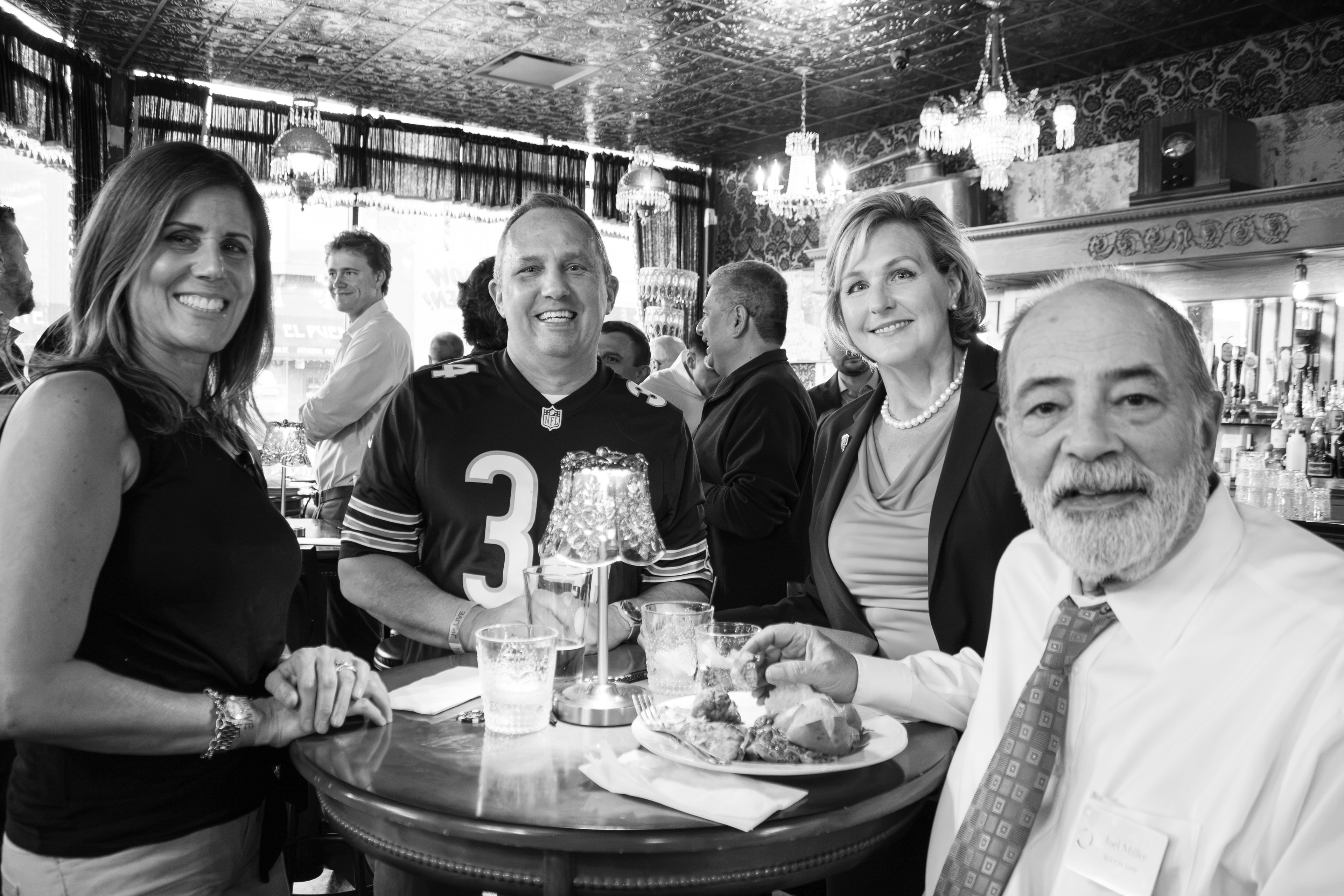 JP LIVE event guests dining at the Arcada Theatre reception